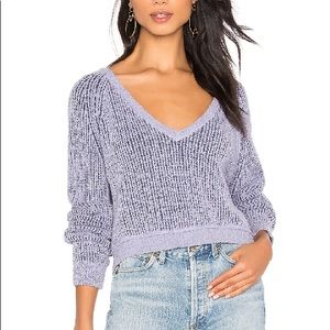 Free People High-Low V Slouchy Sweater